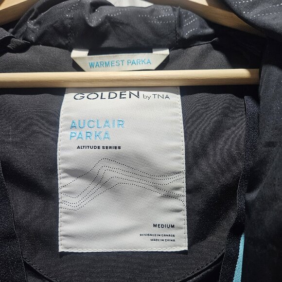 Golden by TNA women’s Medium black warmest Bancroft parka winter jacket coat - Picture 4 of 7